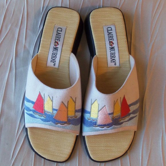 NWT Claire Murray Sailboat Sandals sz 8 - Picture 10 of 11